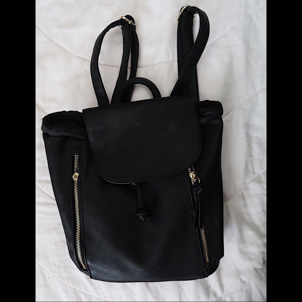 Black Mini Backpack